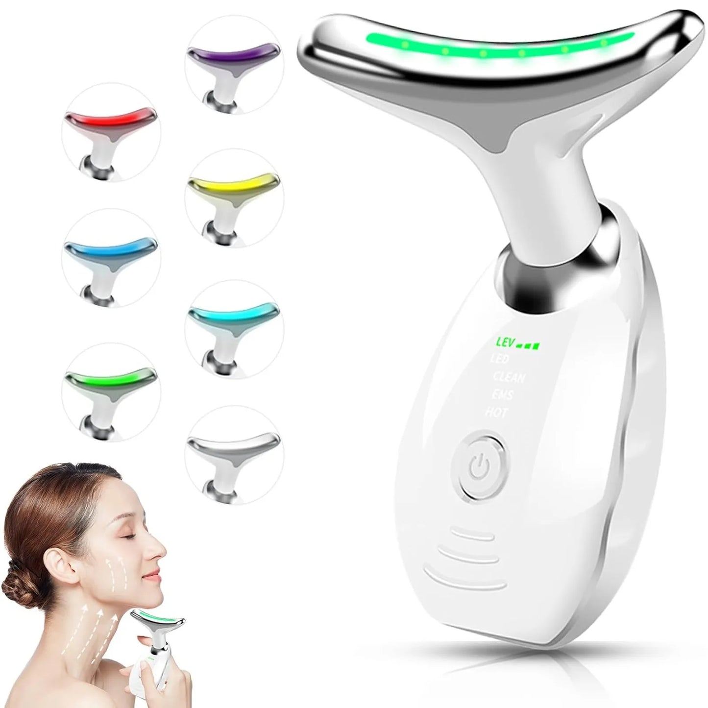 Skin Firming Facial Massage Device - Portable 7 Colors Treatment