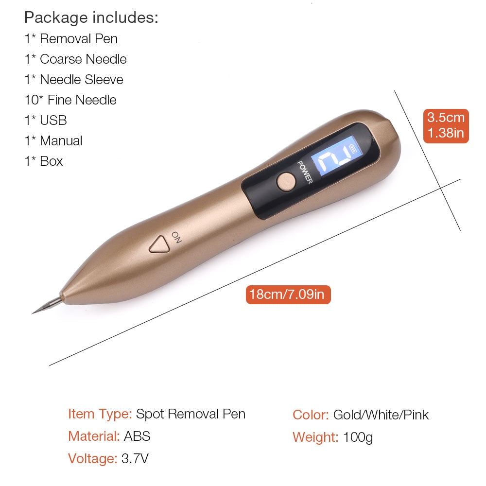 Dark Spot, Mole, Tattoo, Freckle & Wart Removal Laser Plasma Pen