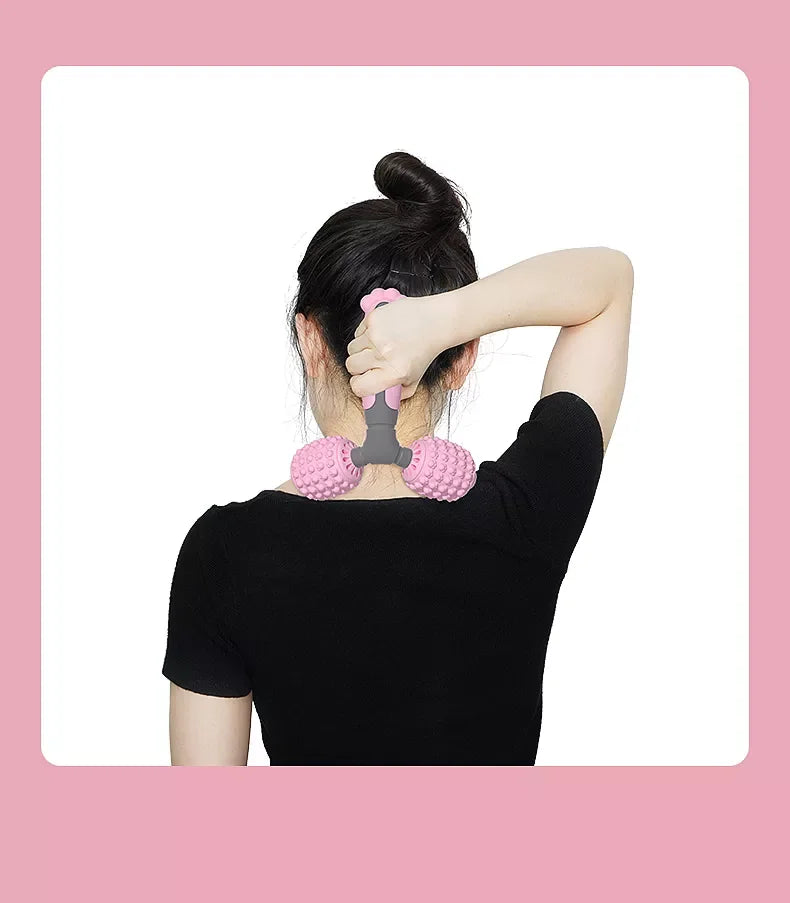 Y-shape handheld muscle massage roller – image 5
