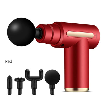 Compact rechargeable massage gun with attachments – image 5
