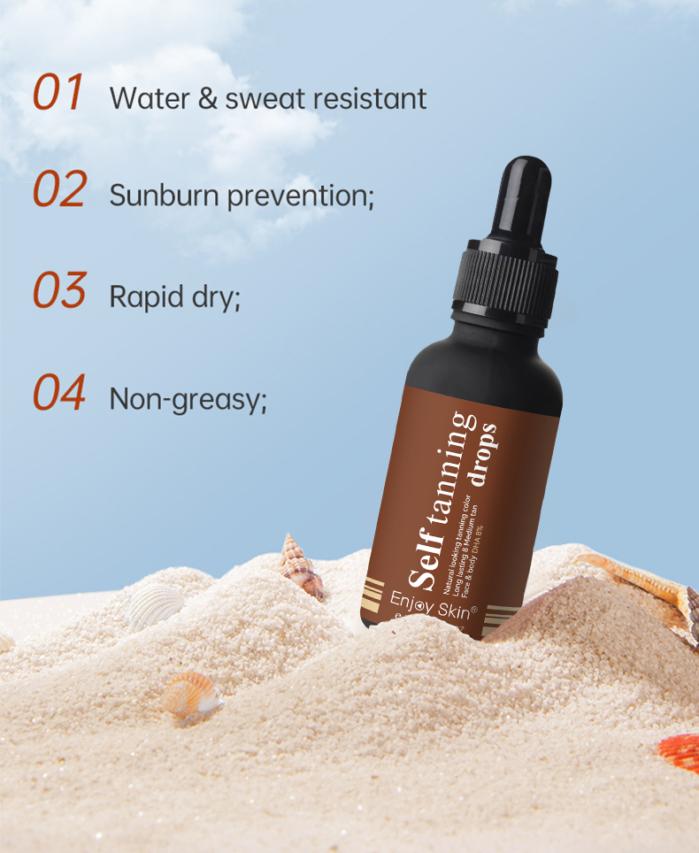 Organic Self Tanning Essence Drops that Moisturizes Skin by Enjoy Skin