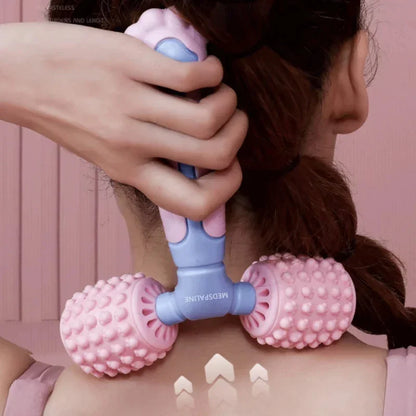 Y-shape handheld muscle massage roller – image 3