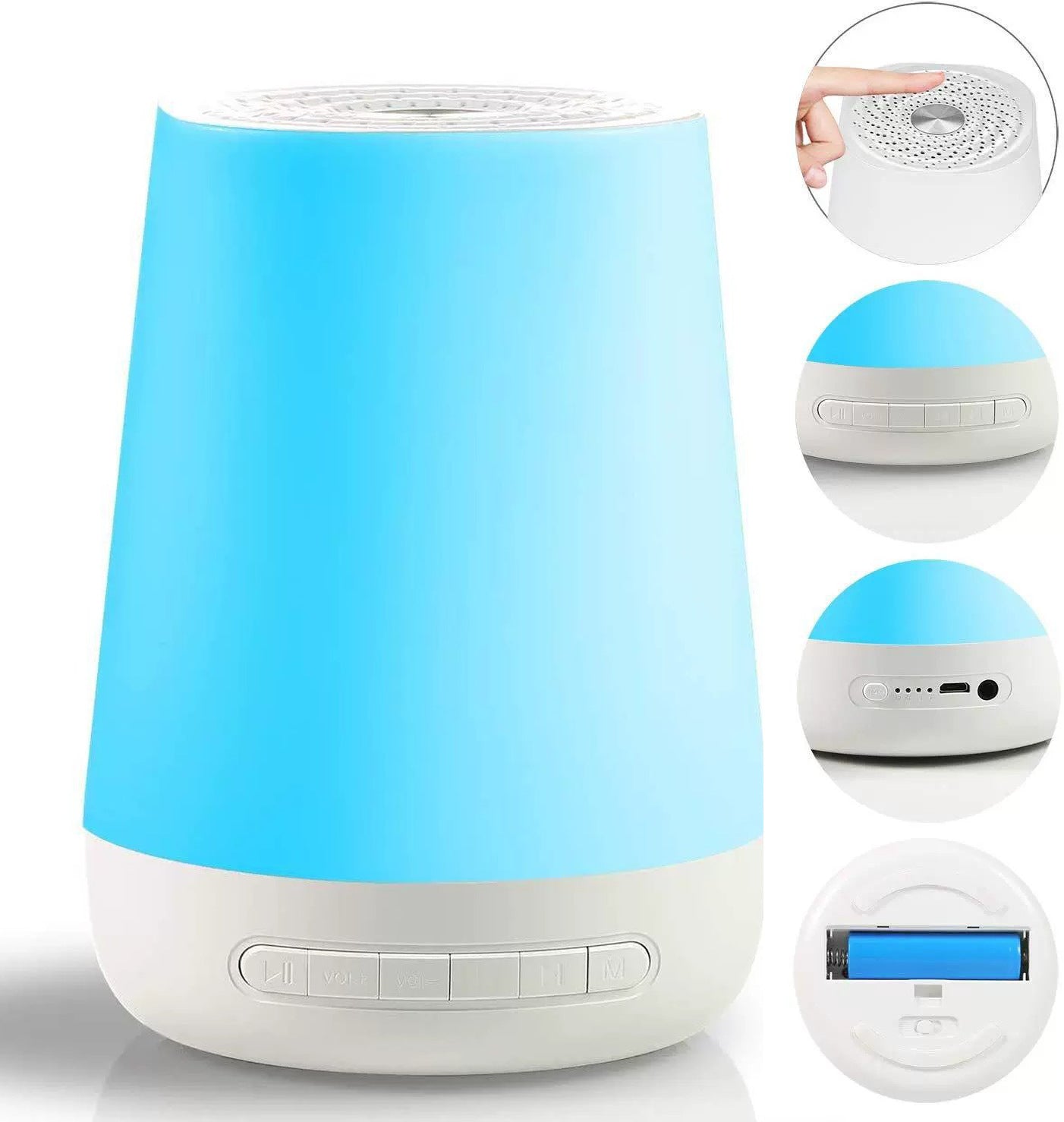 Smart Kids White Noise Night Light | Touch-Control Baby & Toddler Sleep Aid