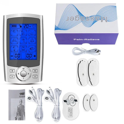 Dual-Channel TENS & EMS Device + Accessories