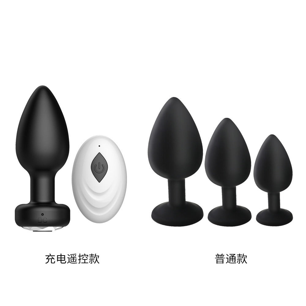 Rechargeable 10-Frequency Vibrating Anal Plugs