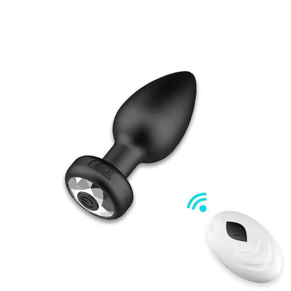 Rechargeable 10-Frequency Vibrating Anal Plugs