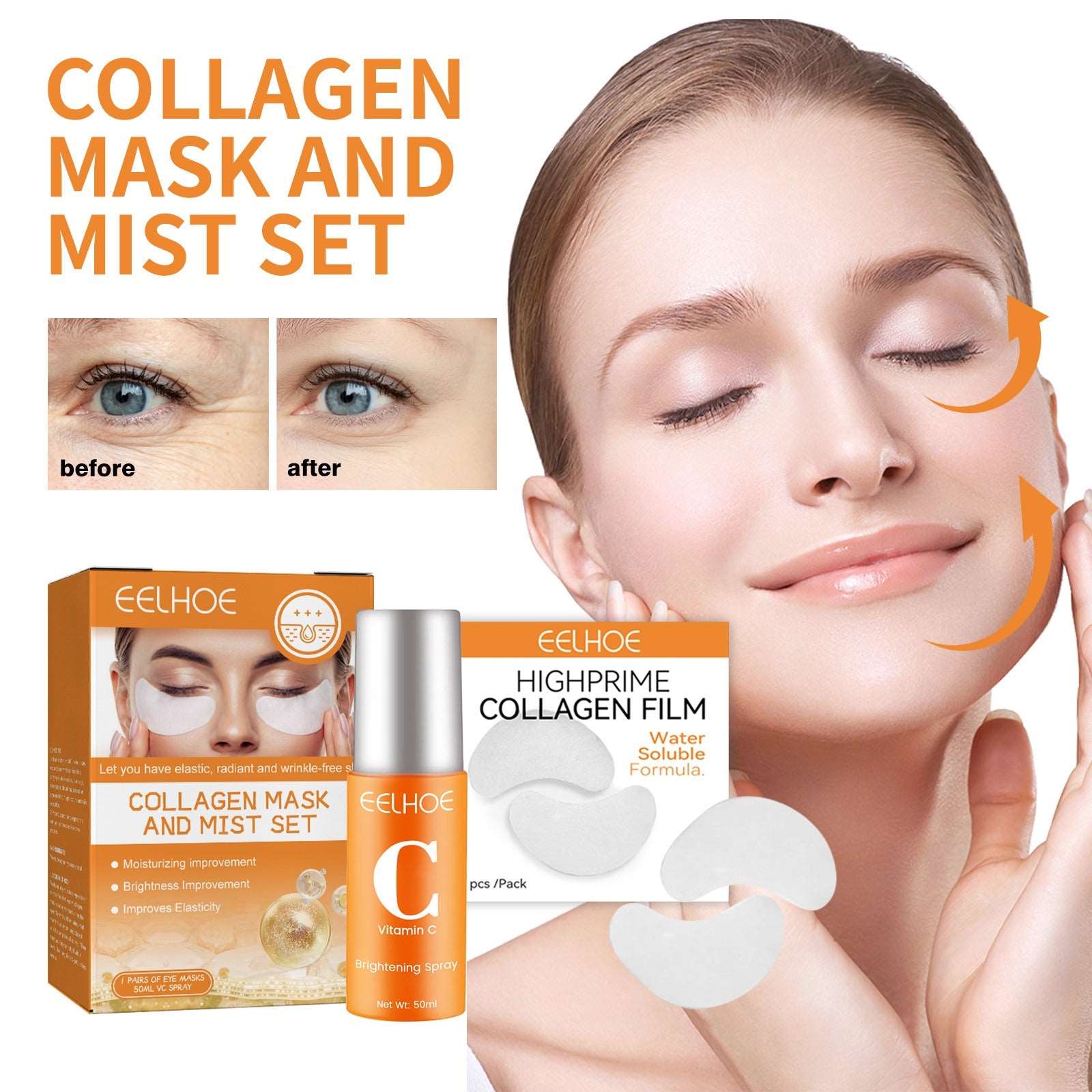 Eelhoe Collagen Mask and Mist Set