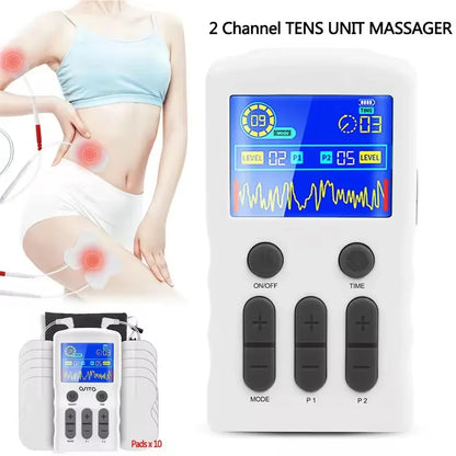 25-Mode Dual-Output TENS & EMS Unit