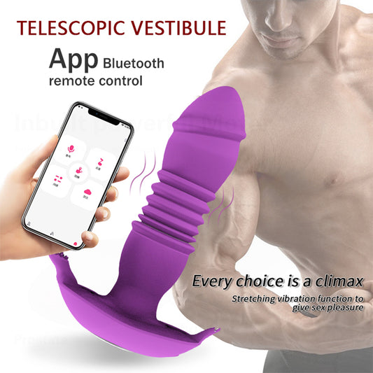 Retractable Female Wearable Vibrator (Remote & App Control)