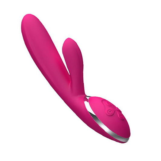 Silicon Heating Dildo Vibrator For Women, Powerful G Spot Clitoris Stimulator