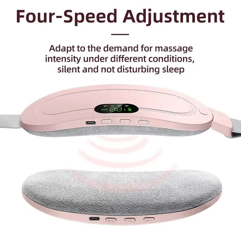 Relieve Menstrual Pain Abdominal Heating Massage Warm Belt Electric Heating Uterus Acupoints Vibrating Massage the Waist