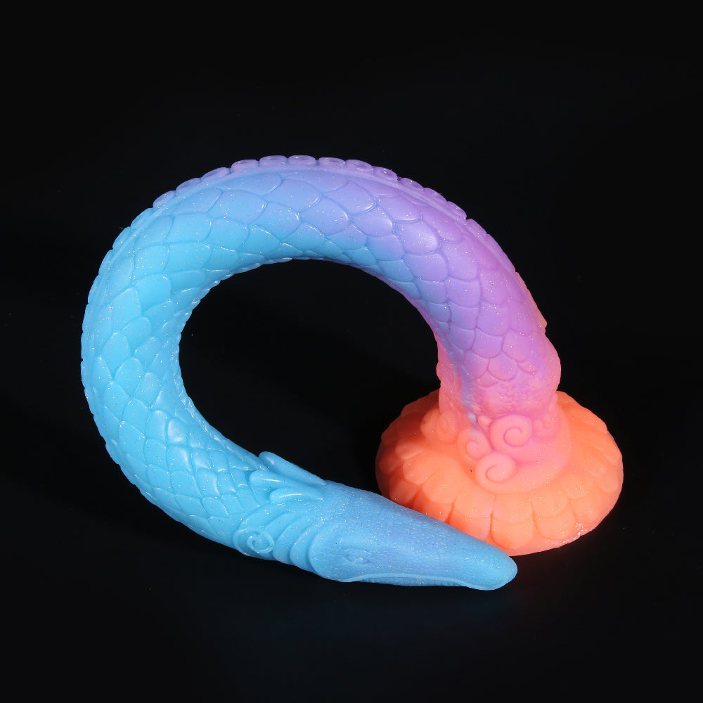 Flying Dragon Colour Luminous Dildo, Anal Whip/Plug