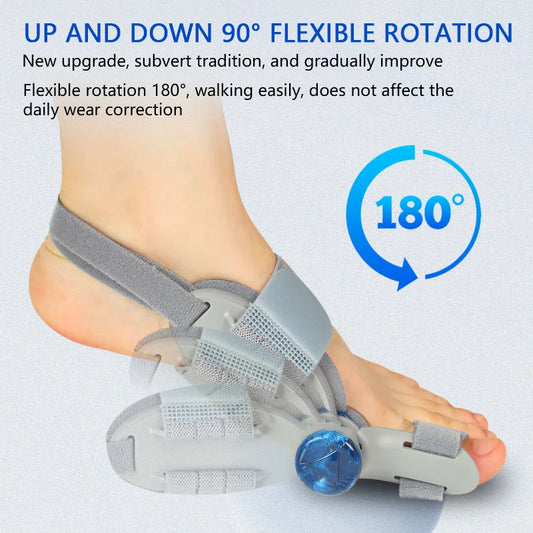 Unisex Bunion Corrector ;Rotatable Toe Separator Straightener; Adjustable Toe Corrector