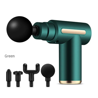 Compact rechargeable massage gun with attachments – image 6