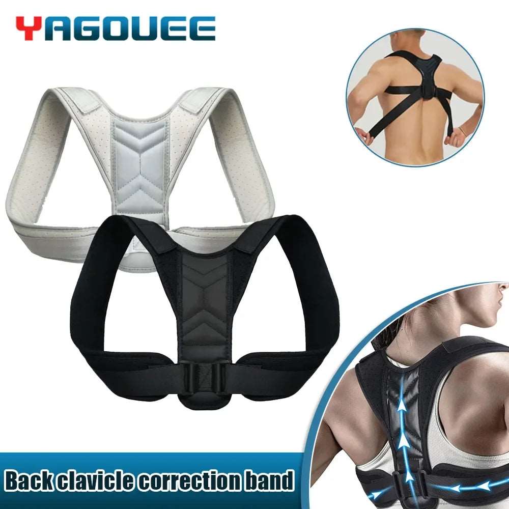 Back Posture Corrector Adjustable Neck Brace Training Equipment for Men & Women