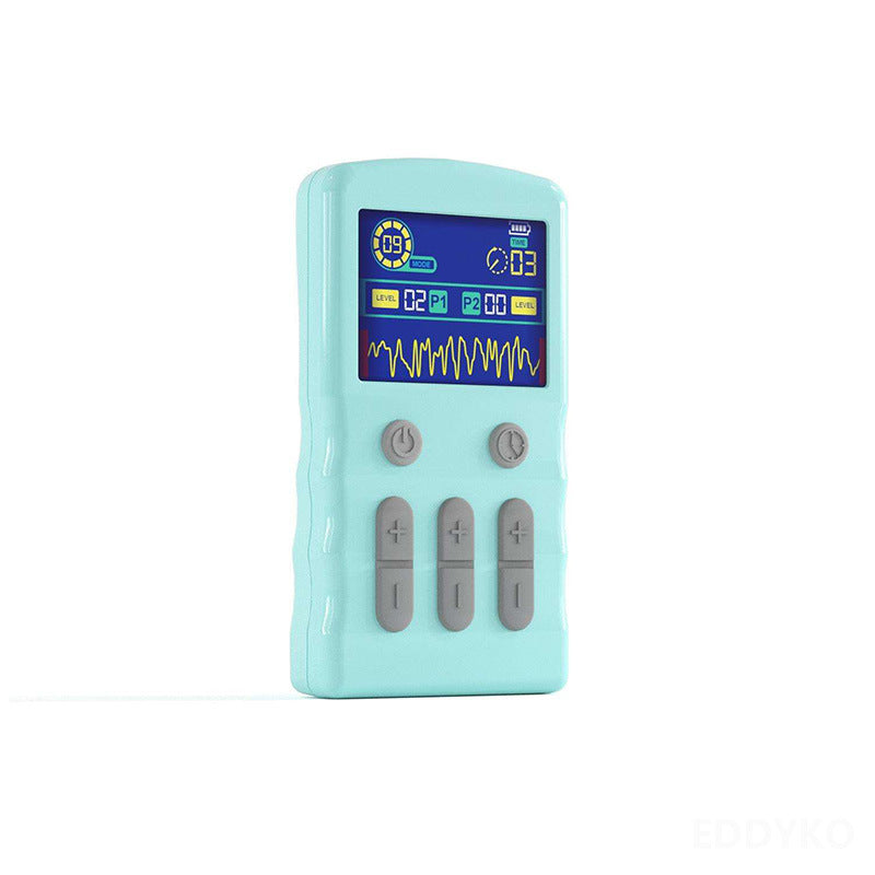 Low Frequency Pulse Electrotherapy Massager Dual Output 25 Modes TENS EMS Muscle Stimulator