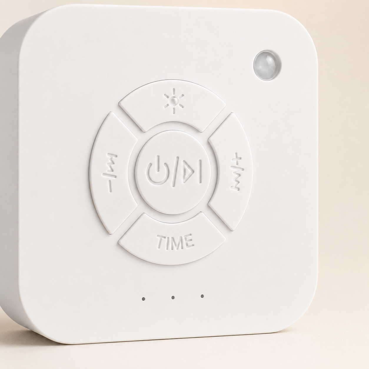 CalmWave white noise sleep machine front controls
