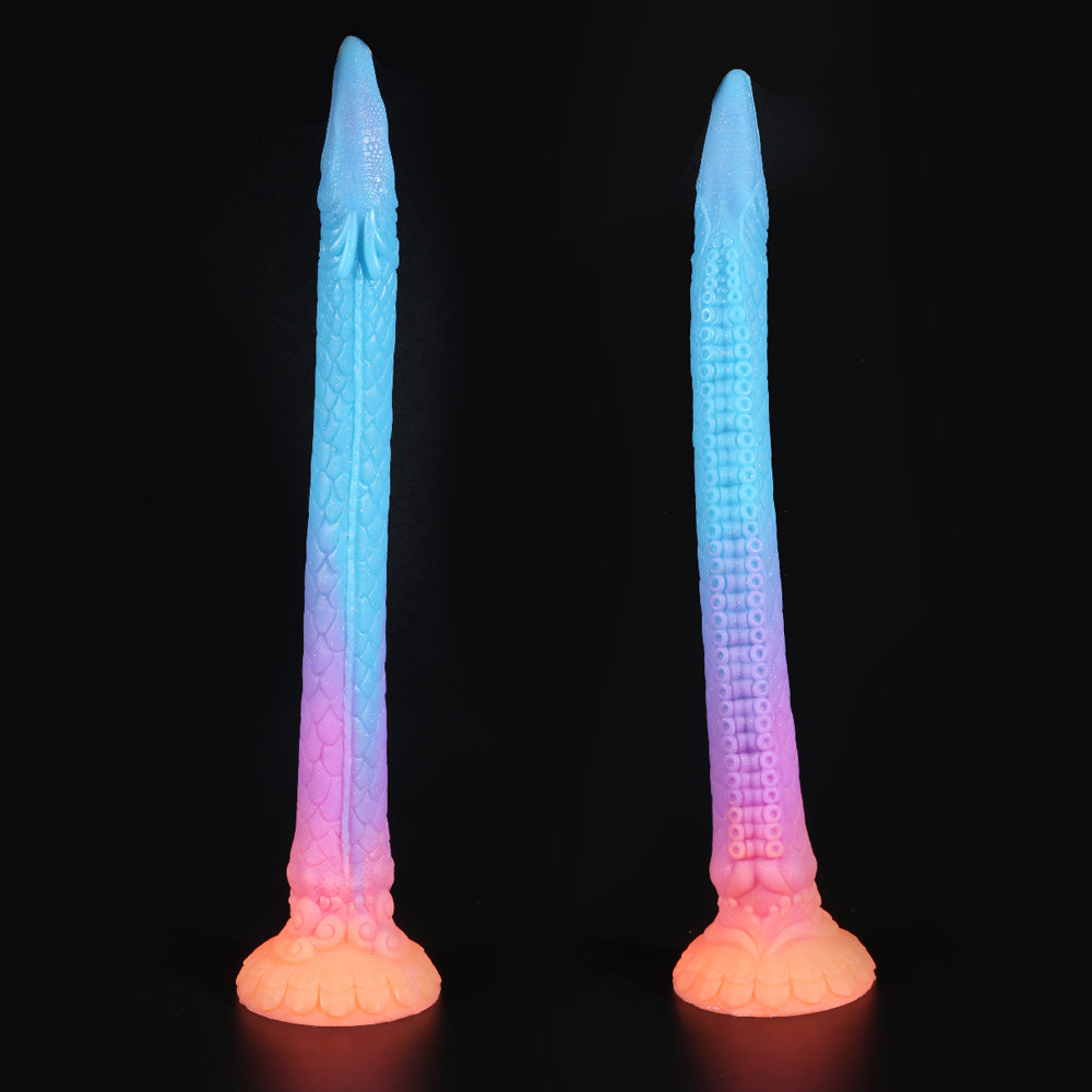 Flying Dragon Colour Luminous Dildo, Anal Whip/Plug