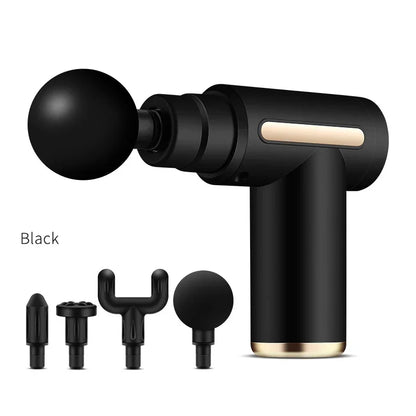 Compact rechargeable massage gun with attachments – image 4
