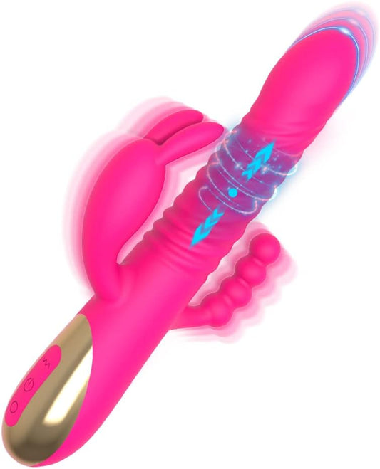 3 in 1  Thrusting Rabbit Vibrator by FUN MATES (USA ONLY)