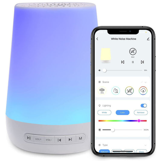 Smart Kids White Noise Night Light | Touch-Control Baby & Toddler Sleep Aid