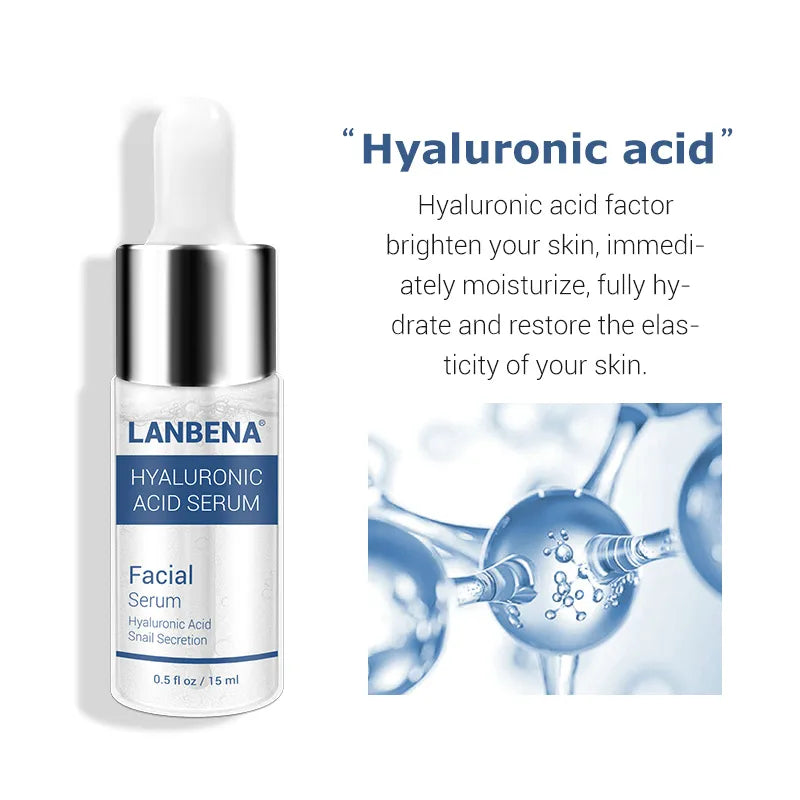 LANBENA Hyaluronic Acid Serum; LANBENA Vitamin C Serum, LANBENA Six Peptides 24K Serum, LANBENA Blueberry Serum and LANBENA Pore Treatment Serum