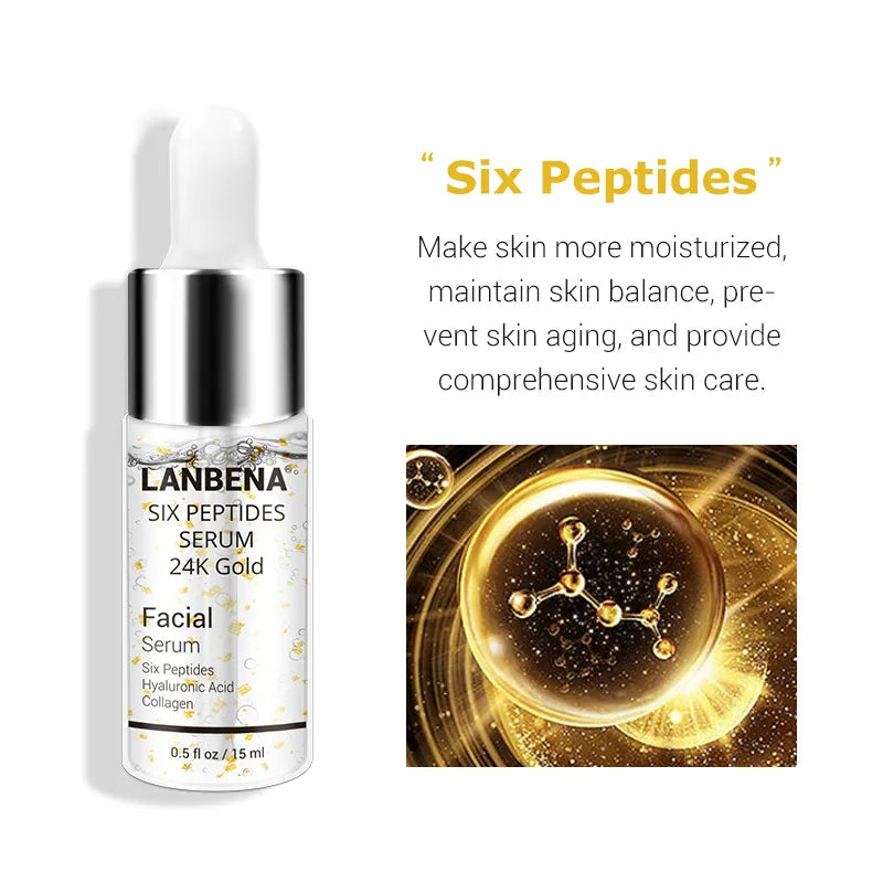 LANBENA Hyaluronic Acid Serum; LANBENA Vitamin C Serum, LANBENA Six Peptides 24K Serum, LANBENA Blueberry Serum and LANBENA Pore Treatment Serum