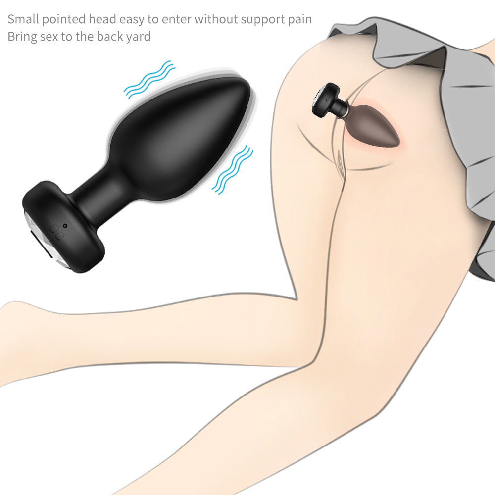 Rechargeable 10-Frequency Vibrating Anal Plugs