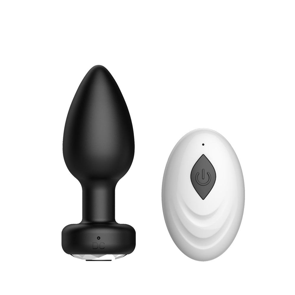 Rechargeable 10-Frequency Vibrating Anal Plugs