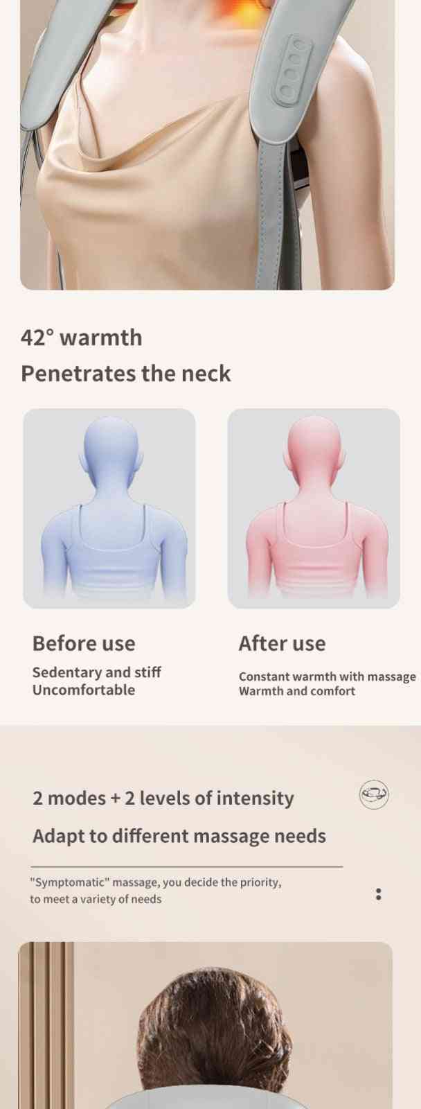 Cervical Spine, Shoulder, Neck, Waist, Leg kneading hot compress massager