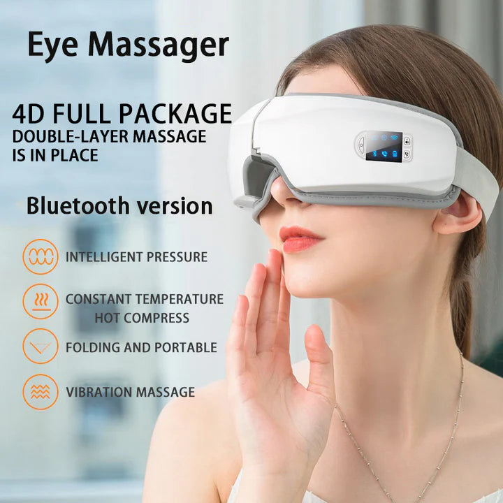 4D Air Pressure Eye Massager with Bluetooth